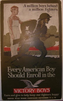 Item #63-9202 A Million Boys Behind A Million Fighters. Every American Boy Should Enroll in the...