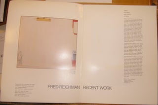 Item #63-9227 Fred Reichman Recent Work. Charles Campbell Gallery, September 30 - October 25,...