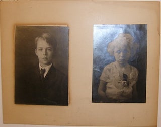 Item #63-9245 Two Black and White Portraits of Children. Early 20th Century American Photographer