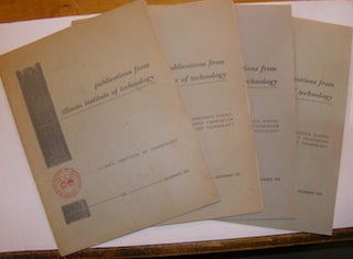 Item #63-9264 Publications From Illinois Institute Of Technology. Volume 1-4, December 1952-1955....