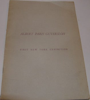 Item #63-9267 Albert Paris Gutersloh Watercolors. Exhibition Opening November 29, Continuing to...