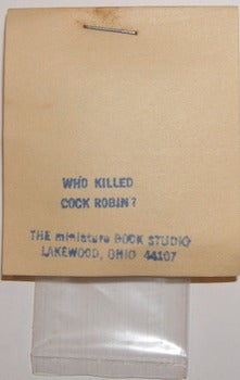 Item #63-9289 Who Killed Cock Robin? Miniature Book Studio