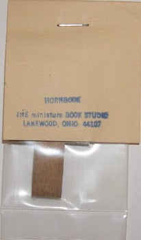 Item #63-9291 Hornbook. Miniature Book Studio