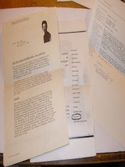 Item #63-9401 Reva Urban Material--Exhibition Press Release from 1962, 1991, and two copies of...