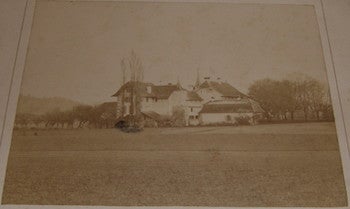 Item #63-9561 Sepiatone Photograph of an Estate in the Country, probably Germany. Atelier F. Photographie von C. B. Glinz.