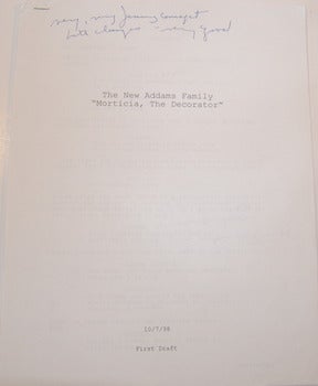 Item #63-9618 The New Addams Family. "Morticia, The Decorator." Printed First Draft with MS...