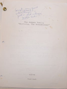 Item #63-9621 The New Addams Family. "Morticia, The Breadwinner" Printed First Draft with MS...