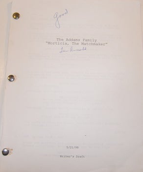 Item #63-9622 The New Addams Family. "Morticia, The Matchmaker" Printed First Draft with MS...