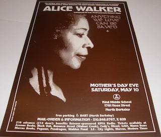 Item #63-9671 Alice Walker. Reading from Anything We Love Can Be Saved. Welcomed by US Poet...