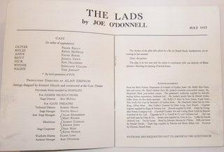Item #63-9701 The Lads, by Joe O'Donnell. Gate Theatre, Gemini Productions