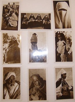 Item #63-9702 Nine Black and White Photographs of Arabs, Berbers, & Sudanese. 20th Century French...