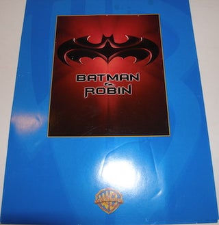 Item #63-9740 Batman & Robin poster and press release. Warner Brothers