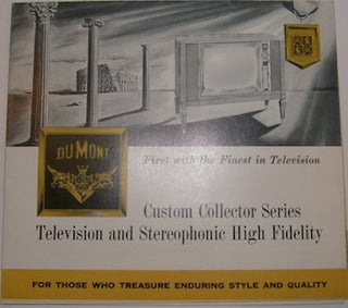 Item #63-9748 Custom Collector Series Television and Stereophonic High Fidelity. Dumont...
