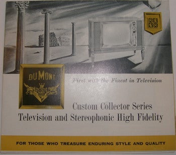 Item #63-9748 Custom Collector Series Television and Stereophonic High Fidelity. Dumont Television, Radio Corp.