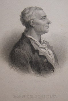 Item #63-9768 Montesquieu Engraving [After Ethiou]. Adele Ethiou ., etching