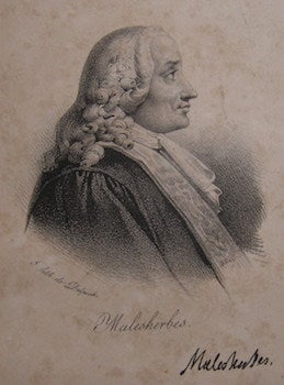 Item #63-9770 C. G. Lamoignon de Malesherbes. Francois-Seraphin after Mauraisse Delpech, engrav