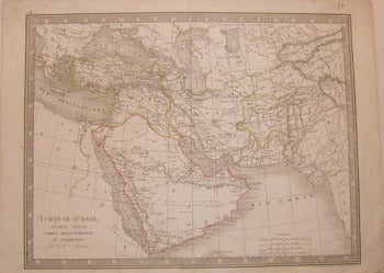 Item #63-9801 Turquie D'Asie, Arabie, Perse, Caboul, Beloutchistan, Et Turkestan. C. V. Monin.