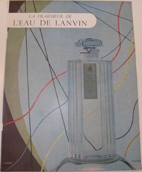Item #63-9826 Lanvin Advertisements from Paris, 1940s-50s. Lanvin, P. Jahan, illustr