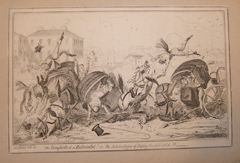 Cruikshank, George - The Comforts of a Cabriolet! or, the Advantages of Driving Hoodwinked!!