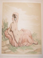 Item #63-9883 Ariadne. Achille Deveria, Lemercier, printer