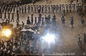Batchelder Bros (Croydon); Charles Moy - Funeral of King Edward VII. Procession to Westminster Hall. Postcard