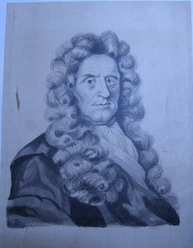 Item #63-9920 Portrait of Wigged Man. 18th - 19th Century British print maker