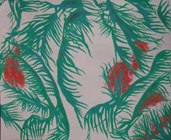 Item #65-0012 Green Palm Fronds. Joe Carlos.