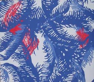 Item #65-0013 Blue Palm Fronds. Joe Carlos