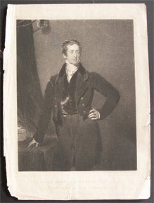Item #65-0080 The Right Honble. Sir Robert Peel, Bart. First Lord of the Treasury. Charles Turner, after Lawrence.