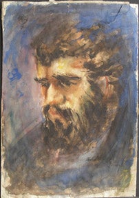 Item #65-0152 Portrait of bearded man. A. B