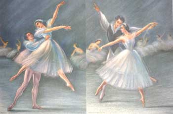 Item #65-0159 Ballet Pastels. (1060A - 1061A). Inc Donald Art Co.