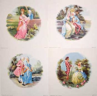 Item #65-0174 Lord and Lady (1016 - 1019). Inc Donald Art Co., M. after Langbeach