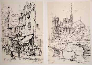 Item #65-0175 Parisian Sketches. Inc Donald Art Co., Jan after Korthals.
