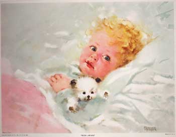 Donald Art Co., Inc.; after Kroger, Florence - Baby Asleep and Awake (950 - 951)