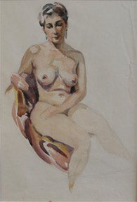 Item #65-0206 Nude woman with earrings