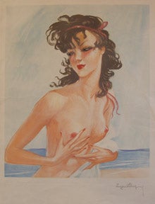 Leboeuf, E. - Torso of a Nude Girl on the Beach