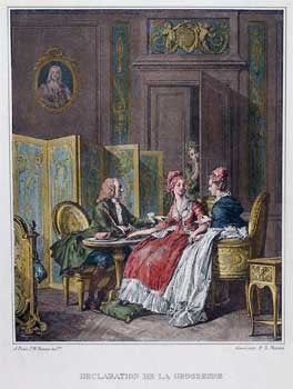 Item #65-0264 Declaration de la Grossesse. P. A. Martini, Jean-Michel le Jeune, after Moreau