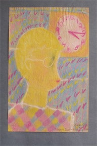 Item #65-0277 Profile in Yellow in the style of the Bay Area Figurative School. Garfield