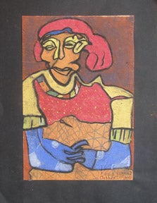Agell, Ronald - Woman with Red Hair in the Style of the Bay Area Figurative School