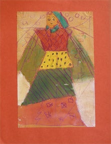 Item #65-0282 Standing Woman the style of the Bay Area Figurative School. Protégé...