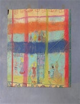 Item #65-0287 YMCA in the style of the Bay Area Figurative School. Moira Reesoir.