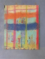 Item #65-0287 YMCA in the style of the Bay Area Figurative School. Moira Reesoir