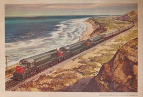 Item #65-0318 Southern Pacific high-speed piggyback freight train. Gould