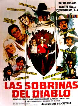 del Castillo, Eric. (dir.) - Las Sobrinas Del Diablo. Con Eric Del Castillo, Marcela Rubiales, Rosa Gloria Chagoyn, Isabel Rojas. (Cartel de la Pelcula)