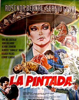 Urquieta, Jos Luis. (dir.) - La Pintada. Con Rosenda Bernal, Sergio Goyri, lvaro Zermeo, Alberto Rojas. (Cartel de la Pelcula)