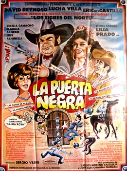 Vjar, Sergio. (dir.) - La Puerta Negra. Con David Reynoso, Lucha Villa, Eric Del Castillo. (Cartel de la Pelcula)