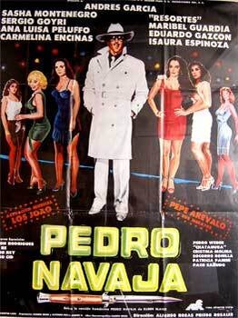 Item #65-0790 Pedro Navaja. Con Andrés García, Sasha Montenegro. (Cartel de la película)....