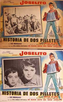 Gmez, Alfonso Patio. (dir.) - Joselito: Los Dos Pilletes. Con Narciso Busquets, Leopoldo 'Chato' Ortn. (8 Tarjetas de Vestbulo de Cine, Cada Con Una Fotografa Diferente)
