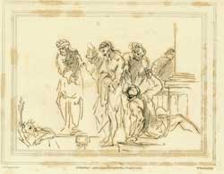 Item #65-1601 A Study for an Ecce Homo. #32. Giovanni Battista Cipriani, Richard Earlom
