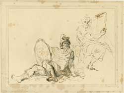 Item #65-1602 A Study for Moses and Joshua. #17. Giovanni Battista Cipriani, Richard Earlom